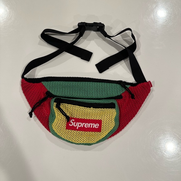 Supreme Waist Bag Fanny Pack Rasta Red Yellow & Green - Picture 3 of 5